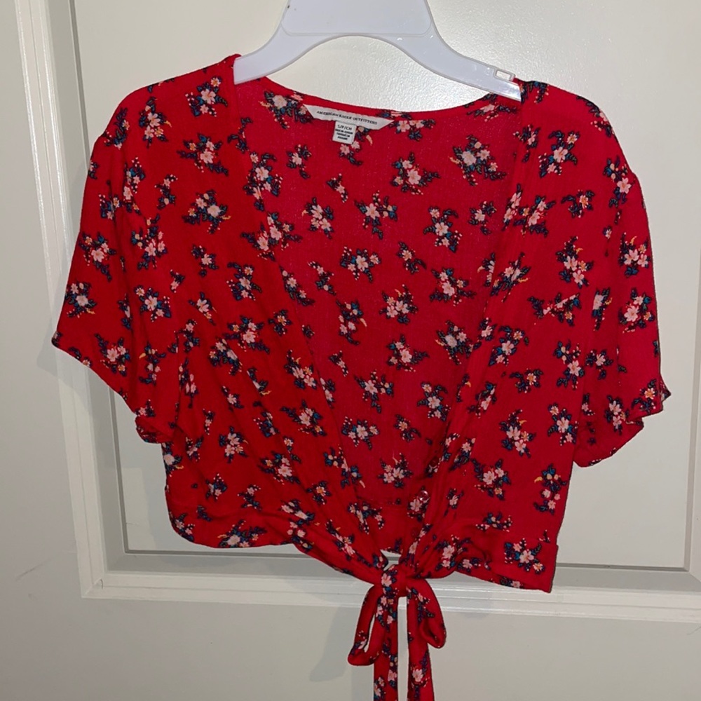 American Eagle Floral Crop Top